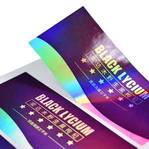 Tùy Chỉnh Dính In Foil Đồng Nhôm Holographic Cầu Vồng Nhãn Dán - Product Image 4