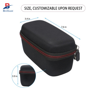 Pour enceinte portable DOSS SoundBox Touch avec étui de transport EVA personnalisé – Sac de rangement portable brillant pour appareils audio - Product Image 3