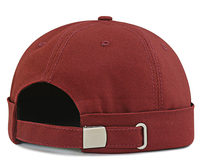 Casquette de baseball en toile unisexe ajustable, 1 pièce, sans visière, chapeau docker, grandes têtes