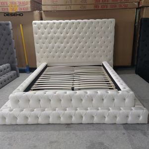 <span class=keywords><strong>Letto</strong></span> Matrimoniale dal Design Moderno, <span class=keywords><strong>Imbottito</strong></span> in Velluto Morbido, Comodo <span class=keywords><strong>Letto</strong></span> <span class=keywords><strong>Imbottito</strong></span> per Camera da <span class=keywords><strong>Letto</strong></span> Senza Sollevamento a Gas - Product Image 4