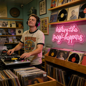 Letrero LED de Neón 'Aquí se suceden los milagros', Decoración Creativa de Pared para Hogar, Bares y Cafés - Product Image 5