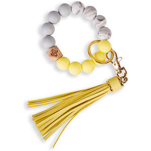 <span class=keywords><strong>Portachiavi</strong></span> con bracciale in Silicone con perline in Silicone da donna di nuovo Design - Product Image 4