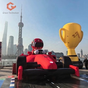 Coche de Carreras Inflable de Diseño Popular, Modelo Gigante de Coche de Carreras Inflable para Exhibición al Aire Libre - Product Image 1