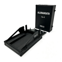 OEM/ODM Boîtier de transport robuste tout noir étanche IP67 pour console de mixage numérique Allen&Heath Qu-5/5D avec couvercle rabattable et compartiment latéral