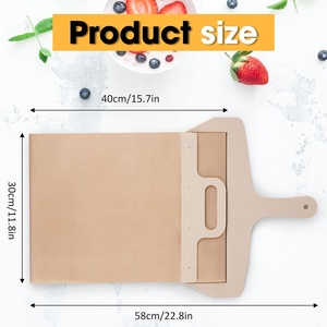 Transferencias desmontables Pizza Pie Antiadherente Deslizante <span class=keywords><strong>Magic</strong></span> Premium Pizza Peel Slider Pizza Paddle Slider Board con mango para hornear - Product Image 3