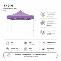 Tentes pliables durables, imperméables, coupe-vent, à double couche, pour salons professionnels et événements en plein air, toutes saisons