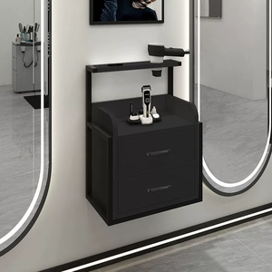 2025 New Hair Salon Stations Equipment Wall <b>Cabinet</b> Wall Mounted Salon Furniture Gold <b>Tool</b> <b>Storage</b> <b>Cabinet</b> - Product Image 5