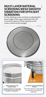 Machine à tamiser les poudres protéinées QINNY, haute précision, qualité alimentaire 304, tamiseur circulaire oscillant, écran rotatif, moteur silencieux