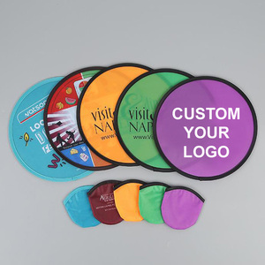 Éventail rond pliable personnalisé imprimé par sublimation, disque volant en nylon flexible pour la promotion estivale, <span class=keywords><strong>film</strong></span> plastique - Product Image 1