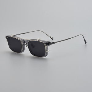 Kacamata Optik CS-PL205 2023 Fashion Pria Wanita Bingkai Kacamata Magnetik Clip on Sunglasses Clip on Kacamata Baca - Product Image 4