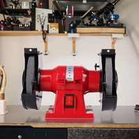 Meuleuse de table industrielle multifonctionnelle JUHUA à double roue de 6 pouces (20 mm d'épaisseur), polisseuse rotative électrique 220V 1