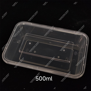 Récipient alimentaire biodégradable jetable avec couvercle Récipient alimentaire en plastique Conteneur alimentaire à emporter Pp - Product Image 2