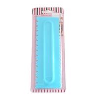 31styles de grattoir à crème à gâteau en plastique bleu et blanc grattoirs plus lisses ensemble d'outils de modèle de gâteau outils de cuisson de gâteau
