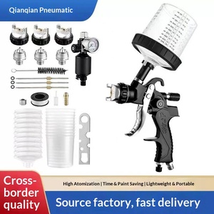 <span class=keywords><strong>Pistolet</strong></span> de peinture pneumatique à alimentation par gravité 2008 <span class=keywords><strong>avec</strong></span> réservoir supérieur pour carrosserie automobile, peinture au latex et réparation de meubles - Product Image 4