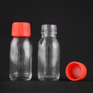 2Oz 60Ml Rõ Ràng Oral Lỏng <span class=keywords><strong>Syrup</strong></span> Chai Thủy Tinh Với 28 Mét PP Nắp Đậy - Product Image 4