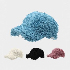 Gorras de Béisbol de Peluche de Moda, Novedad Invierno 2025, Color Sólido, Cálidas y Gruesas, Portátiles, de Seda, Promocionales - Product Image 1
