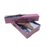 Boîte de rangement en tube transparent, pour bébé, produit de beauté unique, rose brillant, pliable, emballage personnalisé