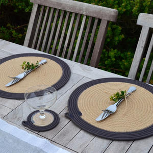 Wholesale Round Jute Heat-Resistant Decorative <b>Placemats</b> Custom Home Decor <b>Placemats</b> - Product Image 4