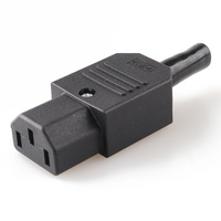 LZ-14-T2 Industriecomputer-Monitor-Stromkabel Europäischer 10A 250V Messing-Buchsenstecker IEC 320 C13 zu C14-Buchse
