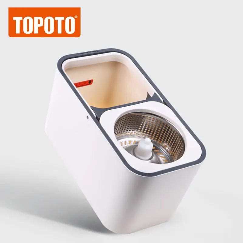 Topoto tay áp lực sợi nhỏ ma thuật sàn bụi loại bỏ hộ gia đình làm sạch lau và xô đặt