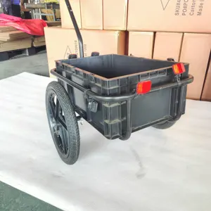 Foldable Luggage Storage Bike Steel Aluminum Bicycle Cargo Trailer Carriage Tow Kids Cart Shopping Cart Bike Trailer