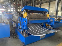 Automatische Lagersilo-/Vorgefertigte Wasserspeichertank-Wellblech-Rollformmaschine PLC-gesteuert CE-zertifiziert