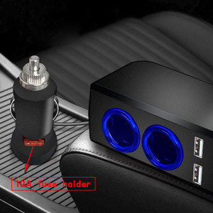 Puerto 2USB de alta calidad, Cable de 1,2 M, cargador de coche, carga rápida, control de voltaje manos libres para enchufe de encendedor de cigarrillos de 12-24V - Product Image 5