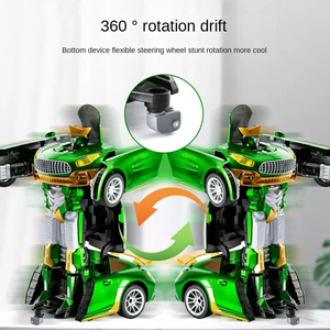 Voiture <span class=keywords><strong>Robot</strong></span> Télécommandée Électrique Transformable 1:16 avec Rotation à 360 Degrés – Jouet de Déformation Contrôlé à Distance - Product Image 4