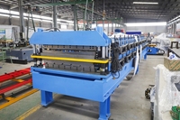 Revêtement mural double couche 2 en 1 avec profilé trapézoïdal Machine de fabrication de toitures en zinc et métal pour le Koweït