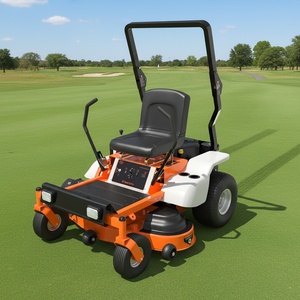 Tondeuse autoportée professionnelle à rayon de braquage zéro, à essence, pour une tonte efficace sur les terrains de golf et dans les parcs - Product Image 1