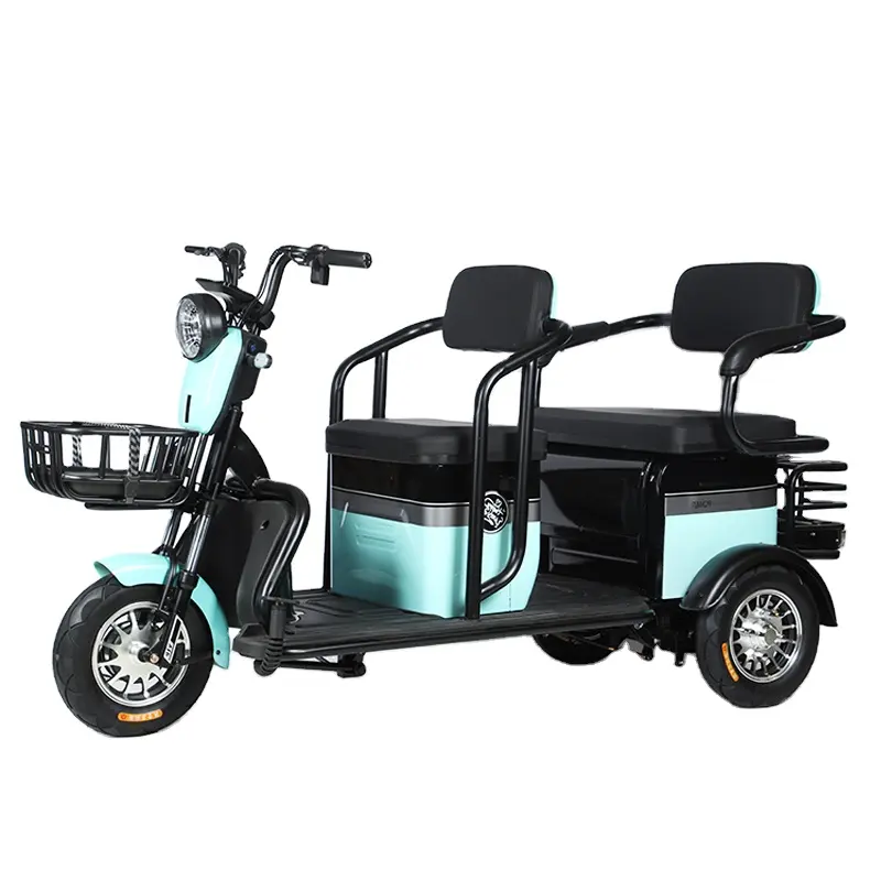 Cheap electric tricycle suitable for adult use differential motor with 12 tube controller