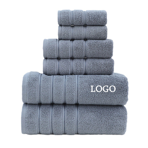 Ensemble de serviettes en coton 6 couleurs 100% coton serviettes turques pour salle de bain serviette de bain à séchage rapide hautement absorbante meilleure vente avec logo personnalisé - Product Image 6