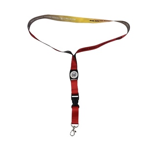 BSCI Custom Printed RPET <b>Polyester</b> <b>Lanyards</b> with Badge Reel - Product Image 2