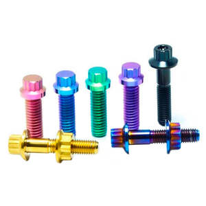 BRT Precio de fábrica M7x32mm M8x25mm GRADO 5 <span class=keywords><strong>Tornillos</strong></span> de perno de llanta dividida de titanio <span class=keywords><strong>para</strong></span> rueda <span class=keywords><strong>BBS</strong></span> RS - Product Image 6