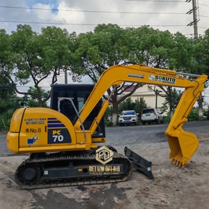 <span class=keywords><strong>Mini</strong></span>-excavatrice Komatsu PC70 d'<span class=keywords><strong>occasion</strong></span> de haute qualité, excavatrice sur chenilles de 7 tonnes, petite machine de terrassement d'<span class=keywords><strong>occasion</strong></span> à vendre - Product Image 1
