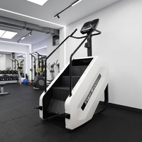 Máquina de Escalada Eléctrica Profesional para Gimnasio, Silenciosa, Resistente, de Metal, para Entrenamiento Aeróbico y Ejercicios de Core