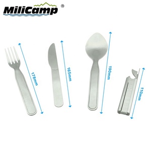 Juego <span class=keywords><strong>de</strong></span> <span class=keywords><strong>cubiertos</strong></span> portátiles <span class=keywords><strong>de</strong></span> acero inoxidable para acampar, <span class=keywords><strong>cubiertos</strong></span> <span class=keywords><strong>de</strong></span> viaje reutilizables con tenedor, cuchara, cuchillo, abrebotellas, hecho <span class=keywords><strong>de</strong></span> Metal duradero - Product Image 2