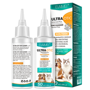 ELAIMEI <span class=keywords><strong>Nettoyant</strong></span> <span class=keywords><strong>Auriculaire</strong></span> Ultra-<span class=keywords><strong>Otic</strong></span> pour Animaux de Compagnie Infections Auriculaires Lavage de la Saleté et des Débris Élimination des Odeurs Auriculaires - Product Image 1