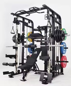 Machine <span class=keywords><strong>de</strong></span> <span class=keywords><strong>musculation</strong></span> multifonctionnelle TOPTONS, robuste, avec <span class=keywords><strong>banc</strong></span> <span class=keywords><strong>de</strong></span> squat, rack <span class=keywords><strong>de</strong></span> presse, machine <span class=keywords><strong>de</strong></span> <span class=keywords><strong>musculation</strong></span> Smith complète, haute qualité - Product Image 3