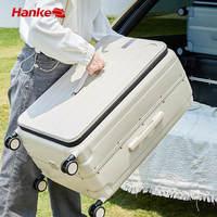 Valise à roulettes 26 pouces avec cadre en aluminium PC à 3 couches, poignée large et isolation en feuille d'aluminium à l'intérieur, idéale pour les voyages et le camping