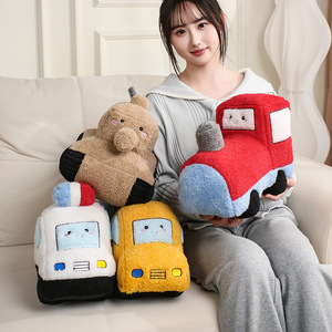 Cuscino Peluche HECION a Forma di Auto, Aereo e Treno, Adorabile Camion dei Pompieri in Peluche per il Sonno e il Comfort dei Bambini - Product Image 3