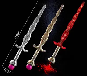 Light Up Saber Sword Flash Double Snake Sword Toy para niños