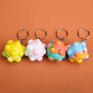 New Arrival Colours Anxiety Relief Fidget Toy Mini Itting Ball Keychain Squeeze Toys