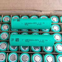 Baterai Lithium Tenpower INR18650 25PG Asli TP 18650 25PG 2500mAh 3.6V 10C 20A Pengosongan Tinggi Sebagai Pengganti 25R 25P