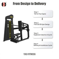 Presse à dips compacte en acier avec assise, support d'assistance pour les bras et dossier de soutien pour l'entraînement en salle de sport commerciale – Machine à dips pour triceps