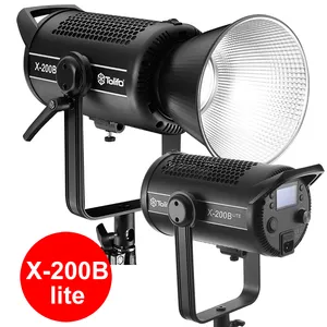 TOLIFO X-200B 라이트 바이 컬러 LED 비디오 라이트 스튜디오 TV 필름 사진 비디오 제작 앱 제어 12FX 효과 2700K-6500K