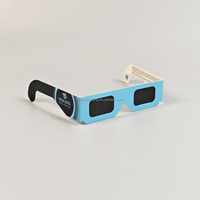 Lunettes d'éclipse solaire en papier certifiées ISO CCQS, approuvées pour l'observation directe du soleil, lunettes de sécurité tactiques, confirmées par la NASA
