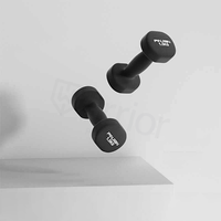 Haltères hexagonaux de gym en néoprène coloré, petits haltères souples pour la musculation, haltères de Pilates à vendre