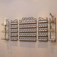 Organisateur mural moderne pour maquillage, étagère de rangement en fer avec finition peinture laquée pour la maison, la salle de bain et le salon