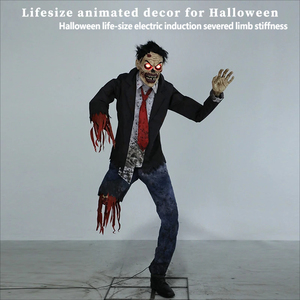 Novedad: Gran Zombi Mecánico Eléctrico Oscilante para Halloween, Ideal para Casas Encantadas y Salas de <span class=keywords><strong>Escape</strong></span> - Product Image 5